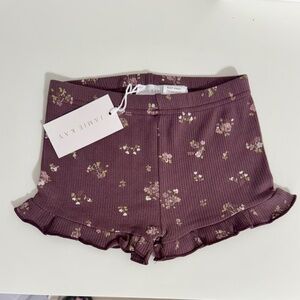 NWT Jamie Kay Organic Cotton Frill Rib Short Size 4